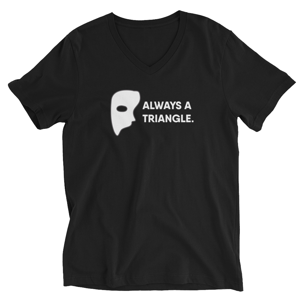 Goosebumps The Musical "Always A Triangle" Short Sleeve V-Neck T-Shirt