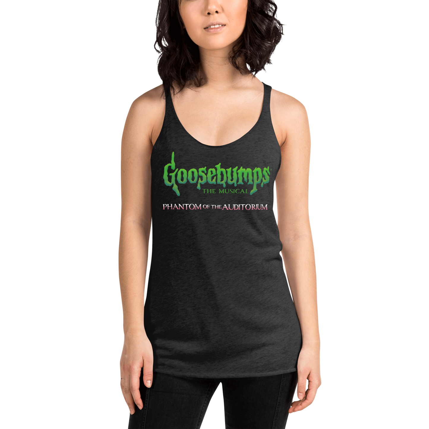 Goosebumps The Musical Racerback Tank