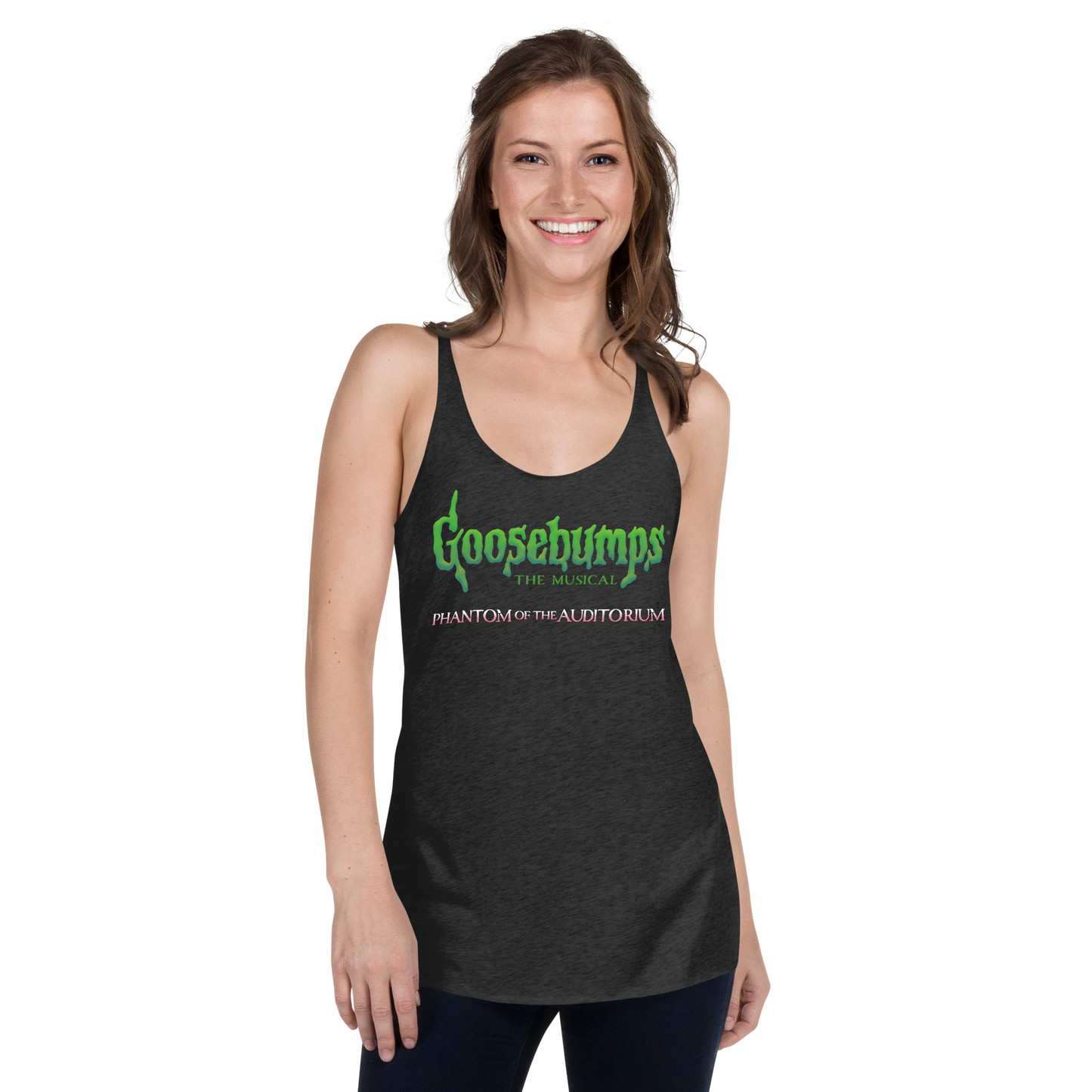 Goosebumps The Musical Racerback Tank