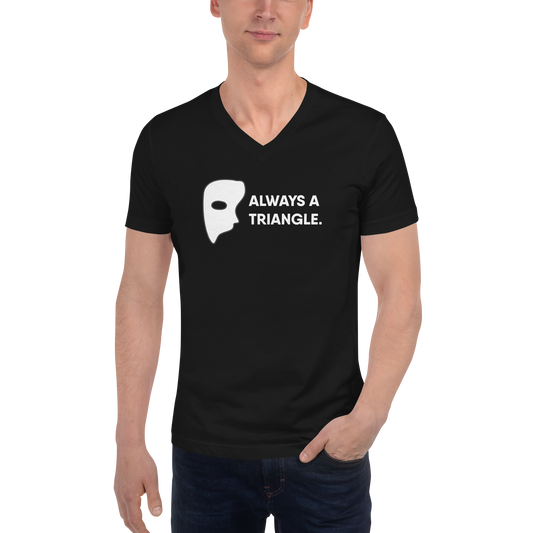 Goosebumps The Musical "Always A Triangle" Short Sleeve V-Neck T-Shirt