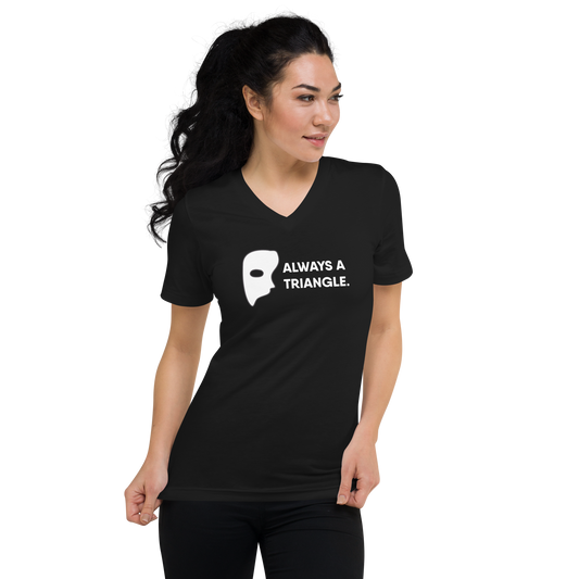 Goosebumps The Musical "Always A Triangle" Short Sleeve V-Neck T-Shirt